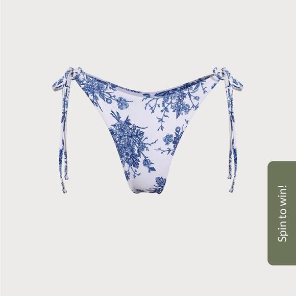 Berlook Floral Halter Triangle Bikini Top and Tie High Cut Leg Bottom - Picture 11 of 15